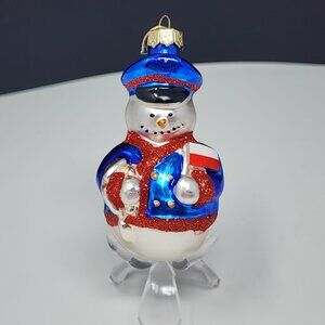 World Market Snowman Christmas Ornament 2010 Poland Flag Polonaise